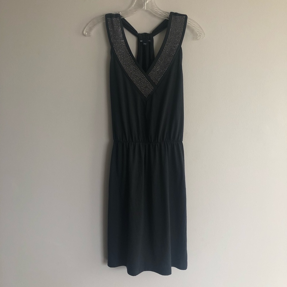 Gap Dress with Metallic studs along V-neck size M